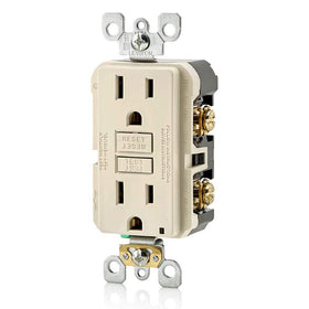 Leviton GFNT1-T LED indicator shows status for quick safety checks