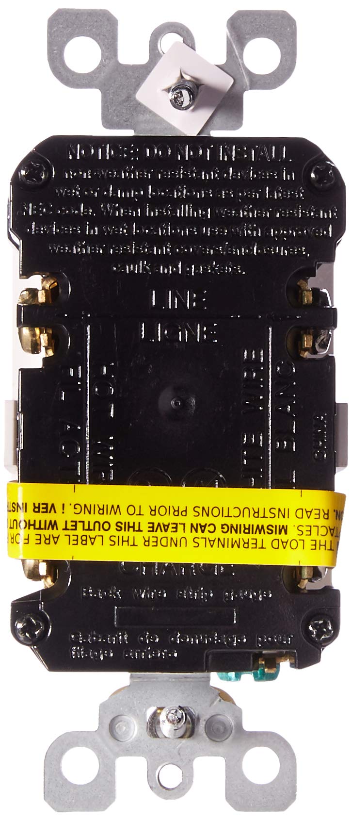 Leviton GFCI outlet self-test feature ensuring ongoing safety checks