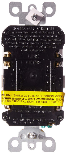 Leviton GFCI outlet self-test feature ensuring ongoing safety checks