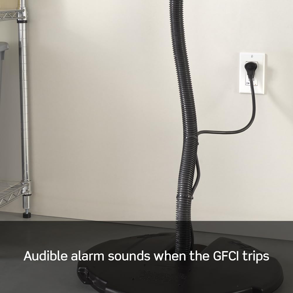 Leviton GFCI outlet tamper-resistant design helps prevent accidental shocks.