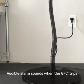 Leviton GFCI outlet tamper-resistant design helps prevent accidental shocks.