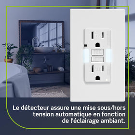 Leviton GFNL1-W white faceplate complements any decor