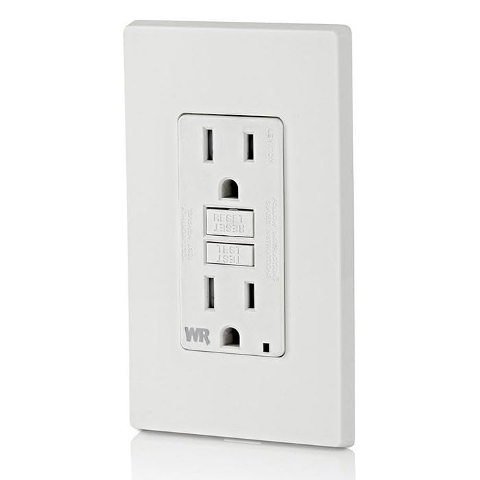Leviton compact design fits tight outdoor spaces while maintaining protection.
