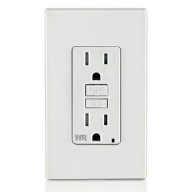 Leviton outdoor outlet near spa areas supports safe connections.