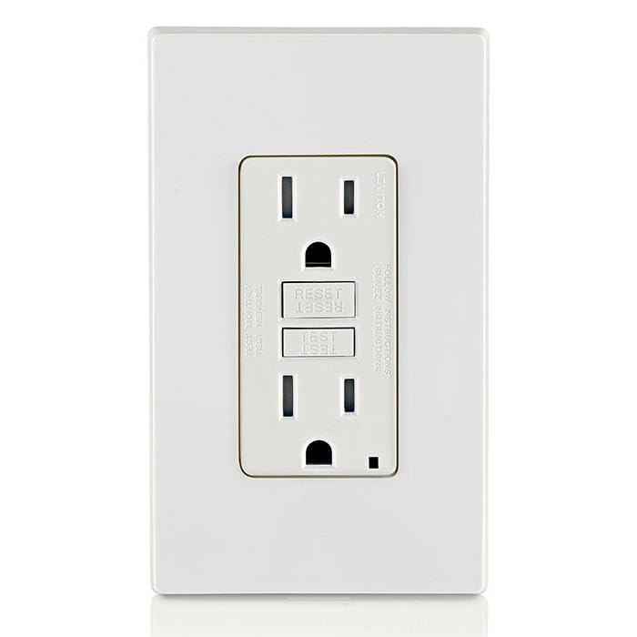 GFCI outlet provides continuous protection against ground faults
