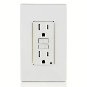 GFCI outlet provides continuous protection against ground faults