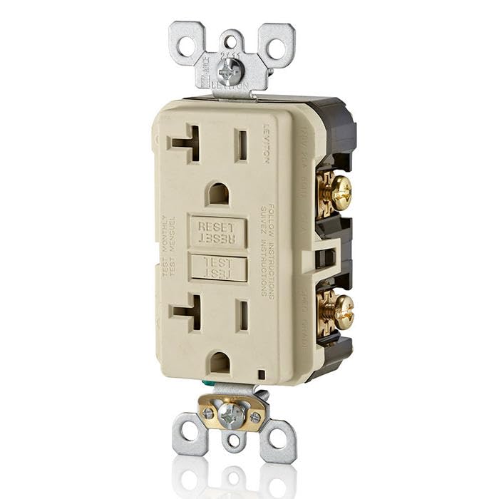Leviton GFWT2-T LED status indicator shows power and protection at a glance