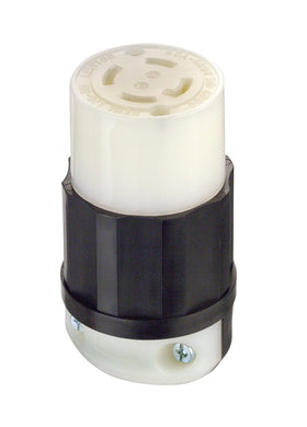 Leviton L16-30R locking connector for secure heavy-duty power in industrial environments.
