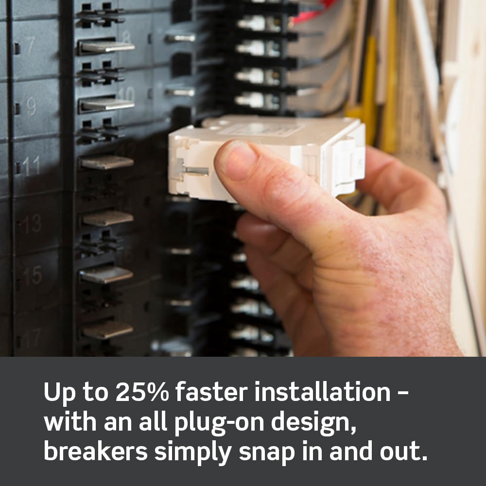 Leviton LB220-T handle indicators show status at a glance for quick checks.