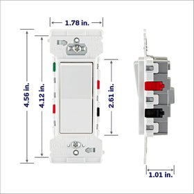 Leviton Lever Edge ideal for hallway and stairway 3-way control