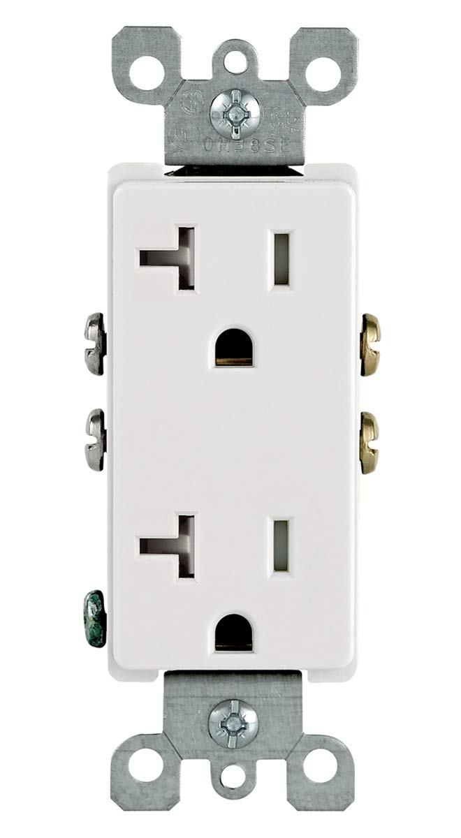 Leviton M02-T5825-Wmp wall box install demonstrating clean, clutter-free wiring.