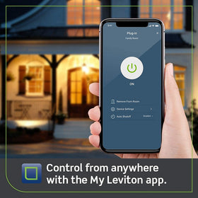 Leviton My Leviton app shows schedules for lighting scenes.