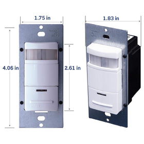 Leviton ODS10-IDE ambient-light override preventing activation in bright spaces