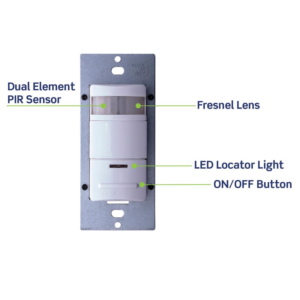 Leviton ODS10-IDE segmented Fresnel lens detail for precise sensing