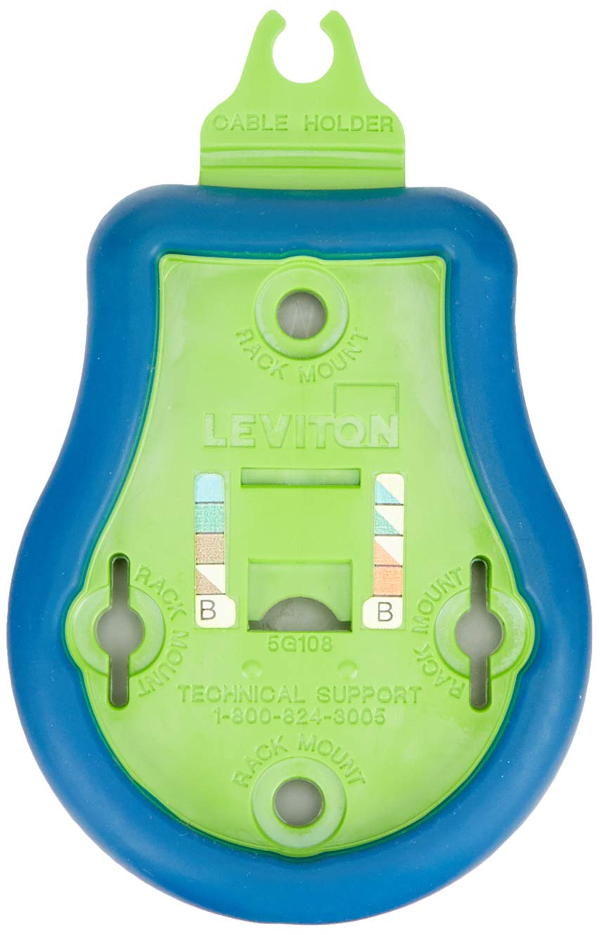 Leviton palm termination 47615-PTT cable retainer aids seating and alignment