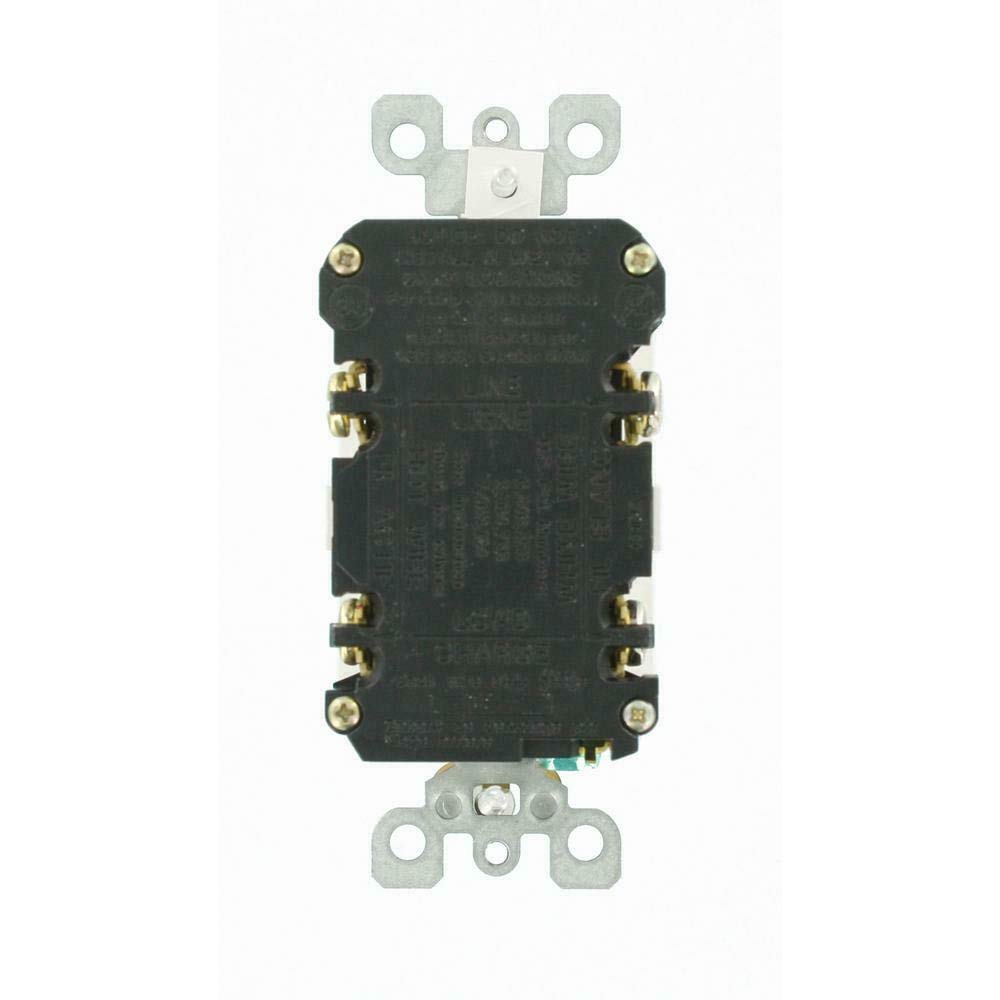 Leviton GFCI supports back and side wiring