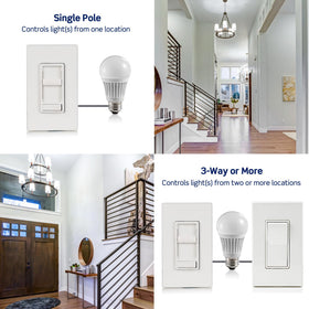 Leviton SureSlide operates at 120V for straightforward installation.
