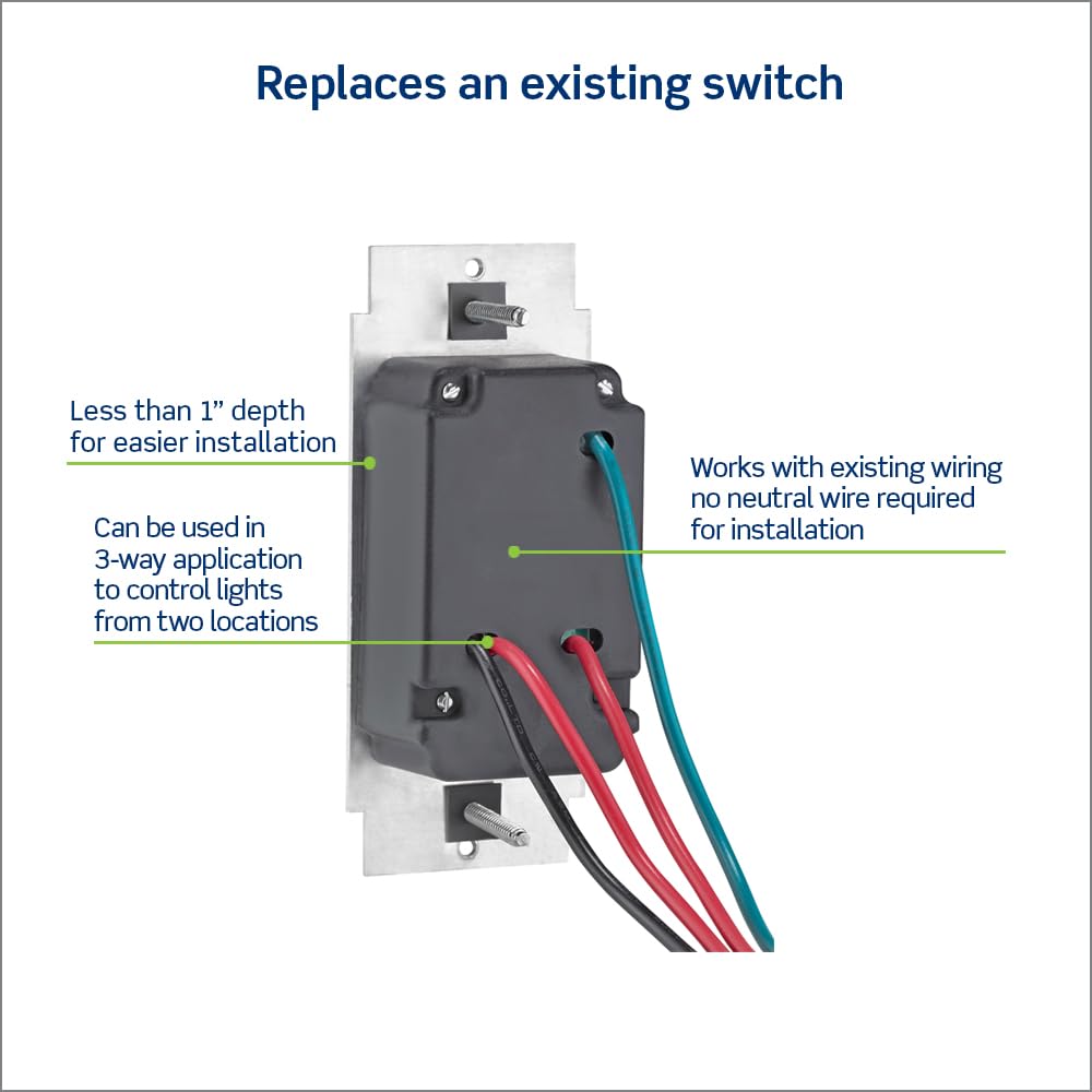 Leviton SureSlide dimmer 3-way ready with second switch