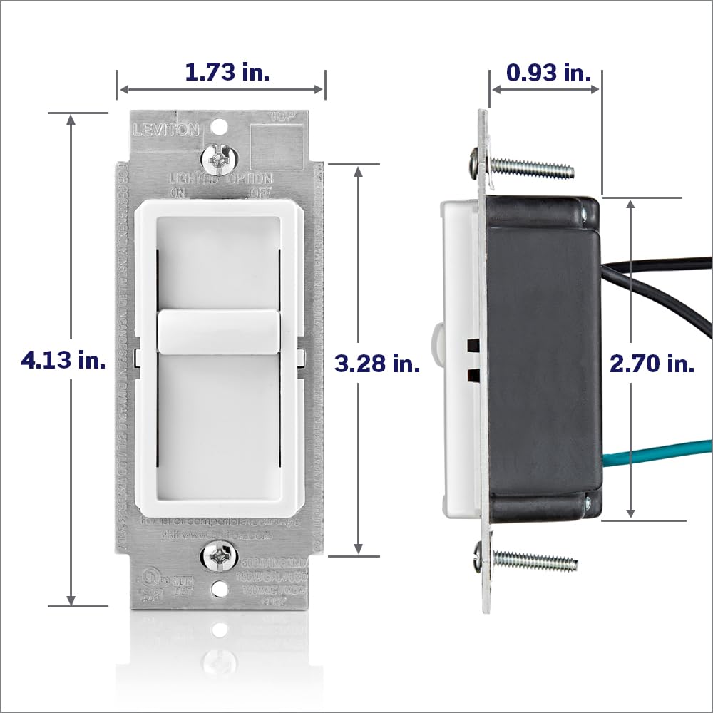 Single-pole operation shown for simple, reliable wall-switch setups
