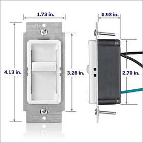 Single-pole operation shown for simple, reliable wall-switch setups