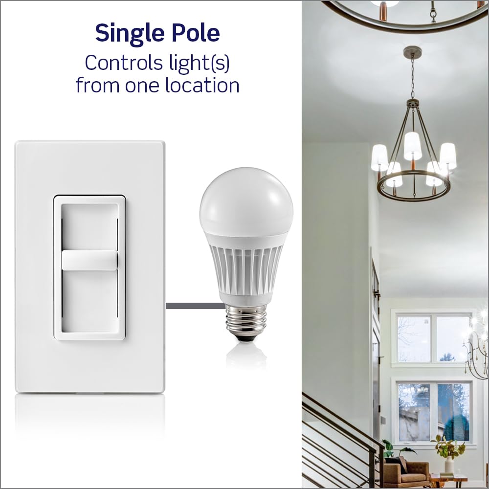 Leviton SureSlide Dimmer in-use ambience for warm evenings