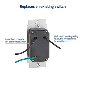 Leviton SureSlide Dimmer wallplate-compatible option blends with decor