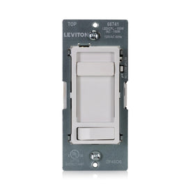 Leviton SureSlide dimmer installed on wall in a modern room