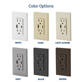 Leviton T5634-W power delivery detects device to optimize charging