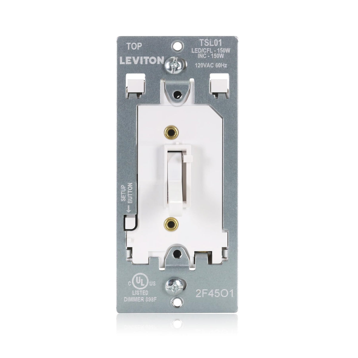 Leviton Toggle Slide dimmer ambience for customizable mood lighting.