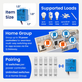 Levven GPC10 supporting up to 10 wireless switches for scalable setups