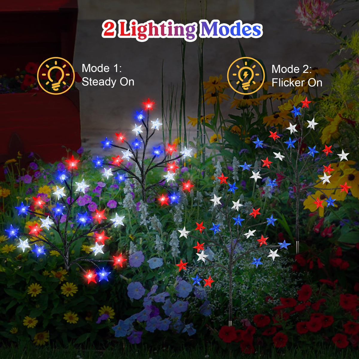 Lewondr easy-install solar garden lights require no cords or adapters