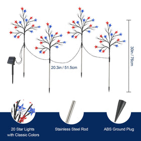 Lewondr elevated ground stake lights mark a welcoming yard entrance