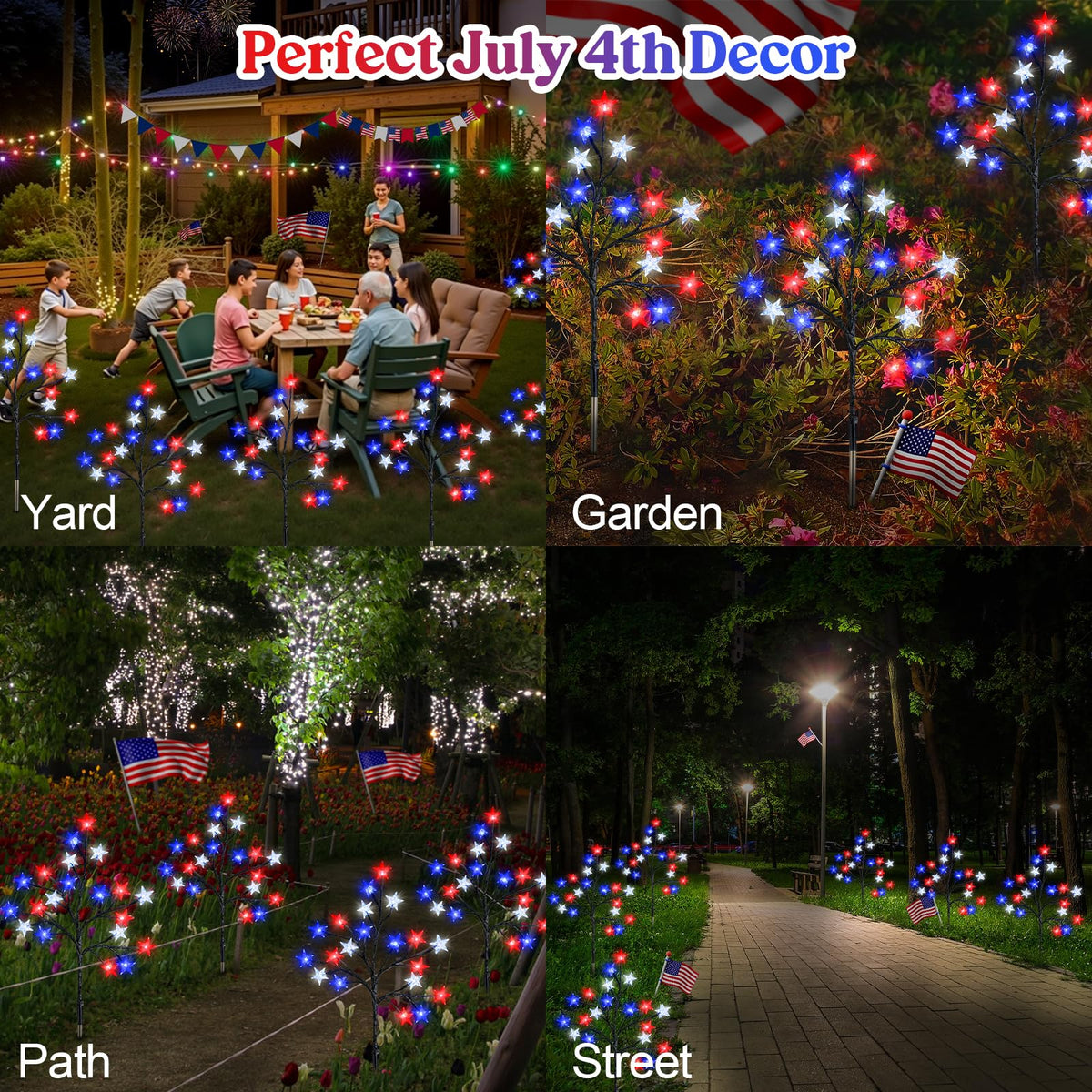 Lewondr patio pathway decor enhances evening outdoor spaces