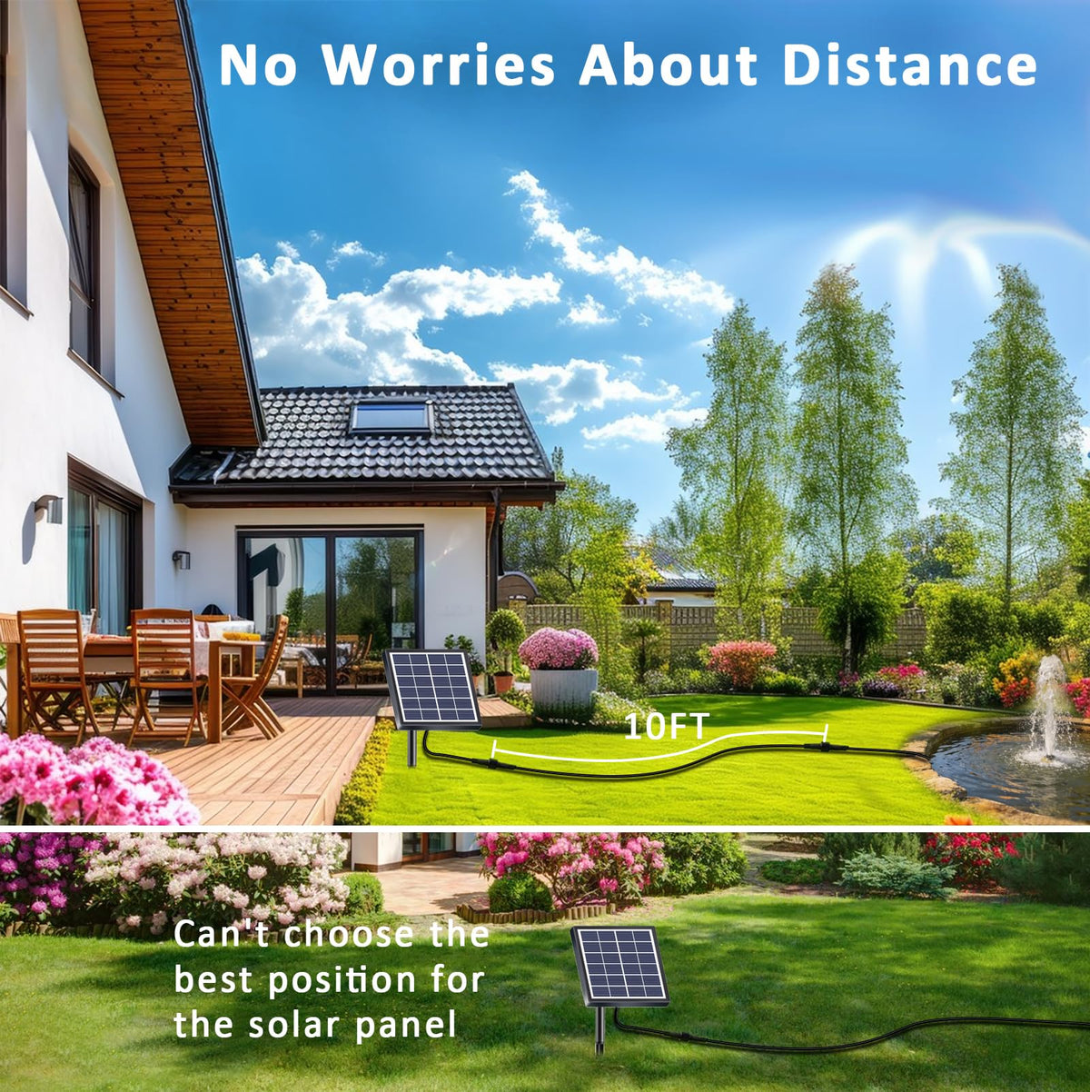 Lewisia IP65 extension cord for water pump with weatherproof reliability.