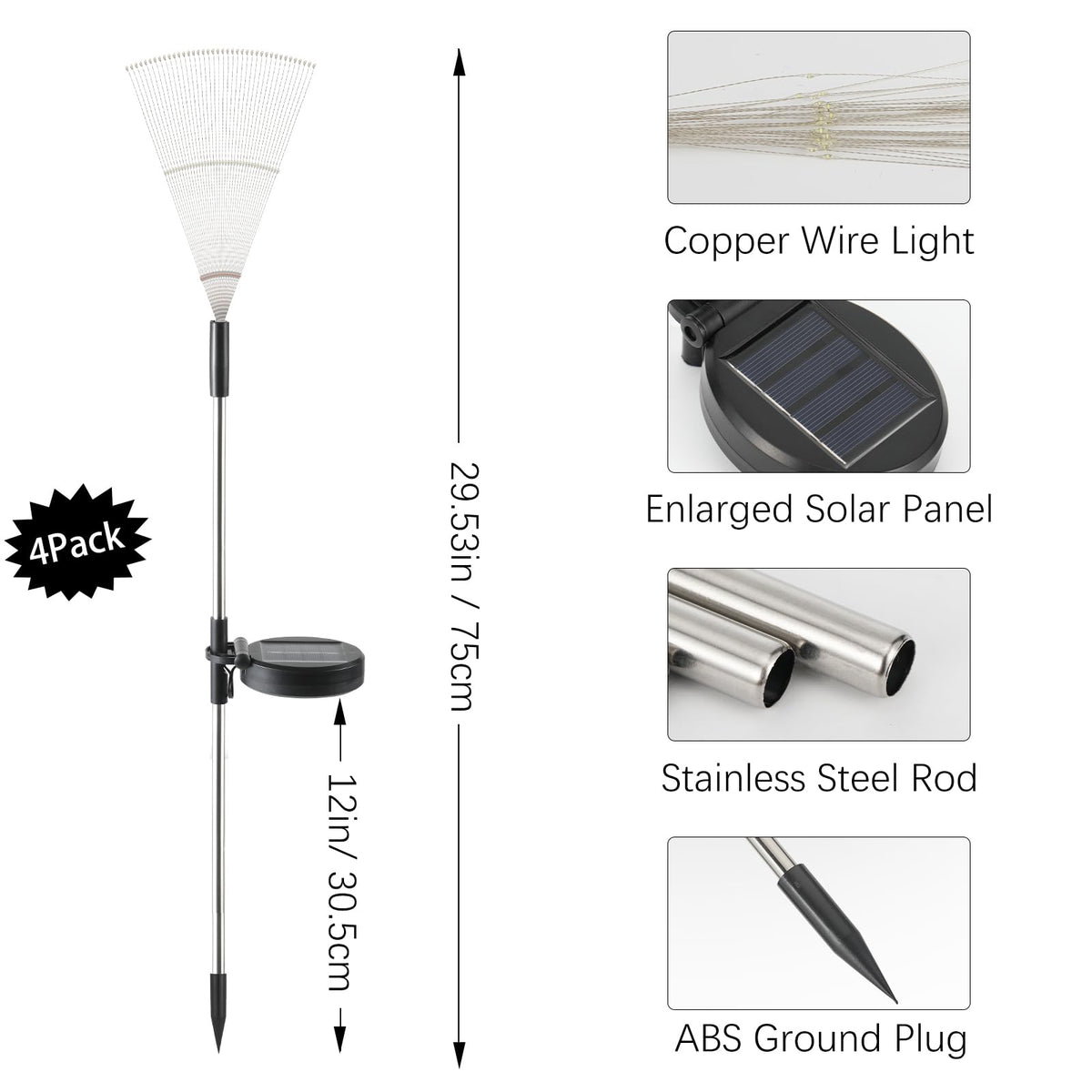 Lewondr firework lights install quickly with no cords