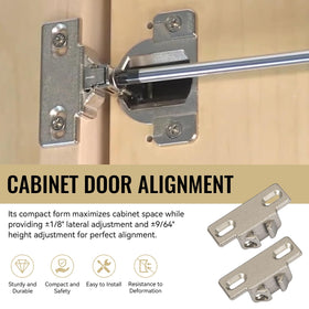 LEWEREST nickel-plated hinge plate suitable for Blum 110° hinges for robust operation