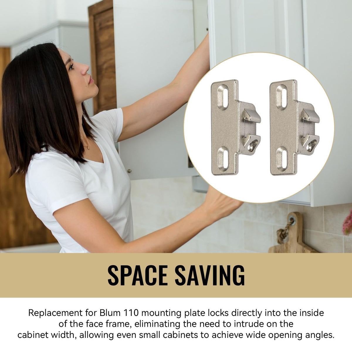 LEWEREST replacement plate compatible with Blum model B33360