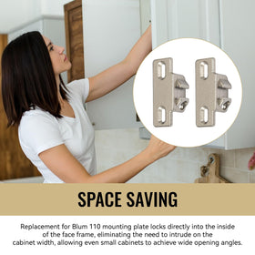 LEWEREST replacement plate compatible with Blum model B33360