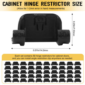 LEWEREST nylon restrictor clip for Blumotion hinges ensures durability