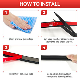 LEWEREST door and window seal adapts to corners and curves.