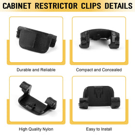 LEWEREST clip works with IKEA Utrusta 110° hinges for versatility