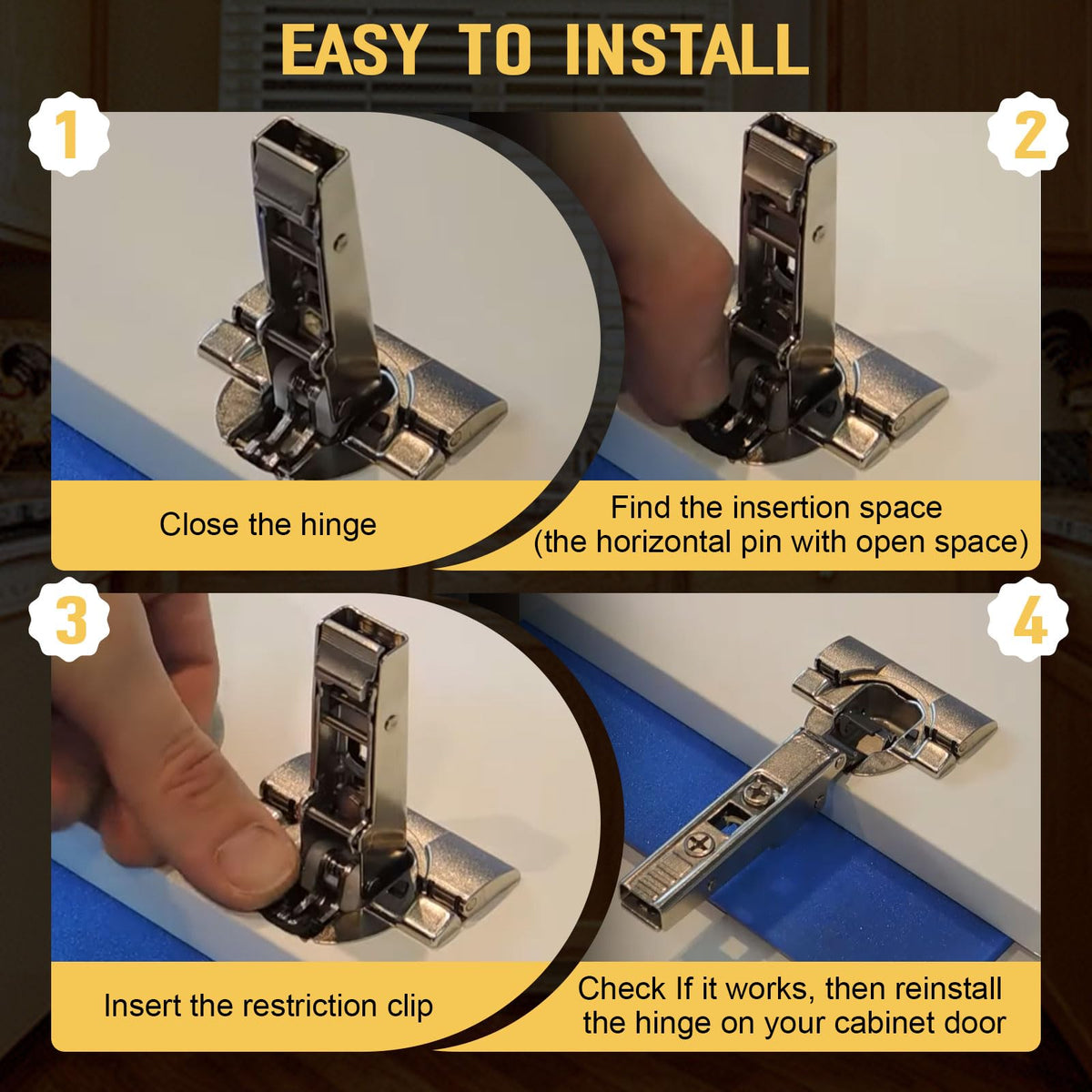 LEWEREST tool-free installation saves time and preserves aesthetics