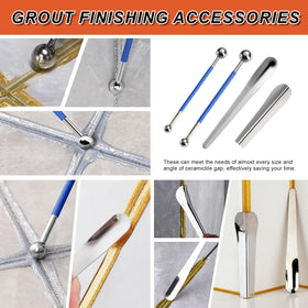 Lewrwet grout removal tool clean edges around fixtures with control