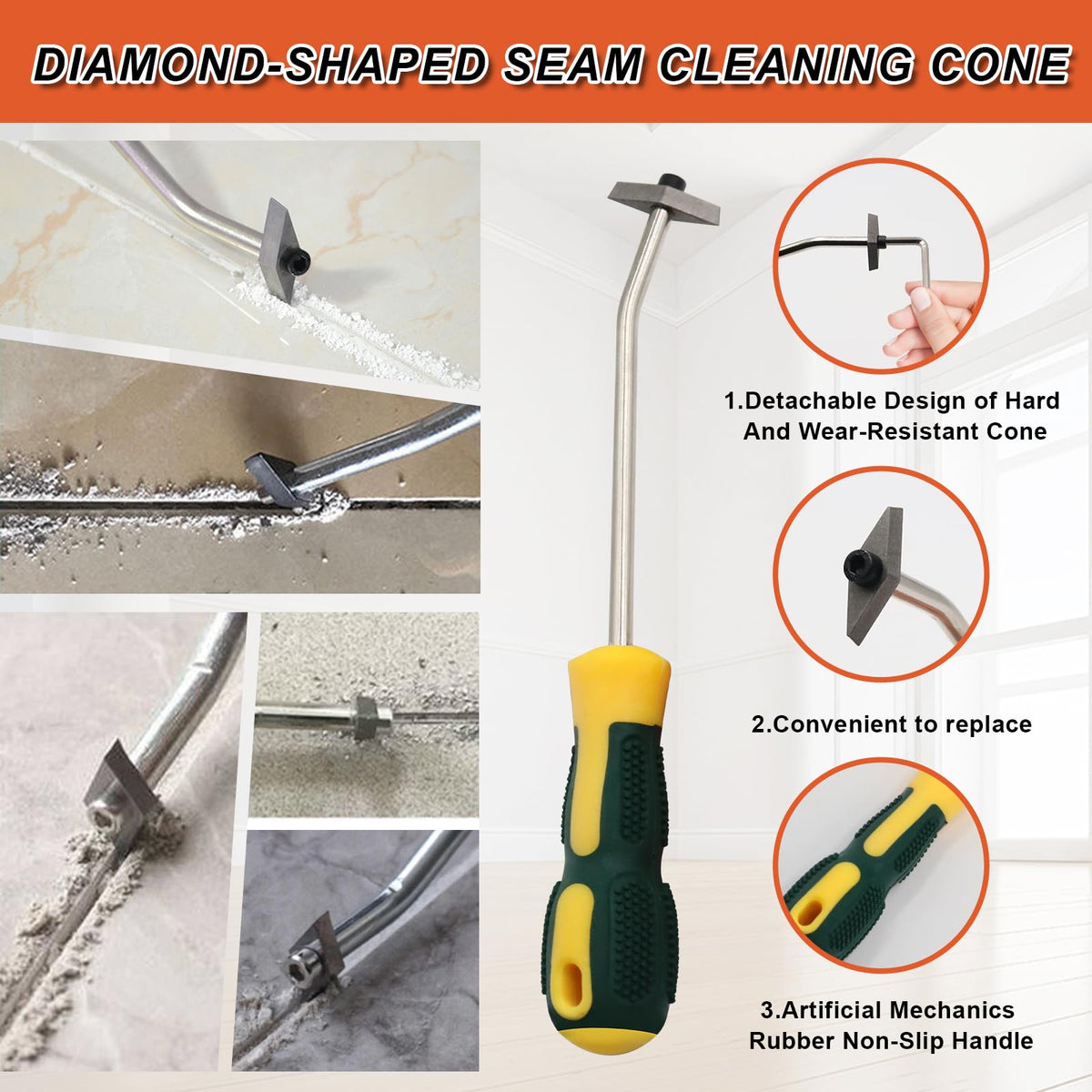 Lewrwet grout removal tool durable construction resists wear during heavy tasks