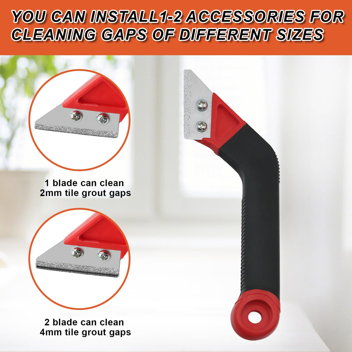 Lewrwet grout removal tool replaceable blades pack for versatility