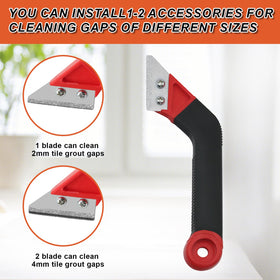 Lewrwet grout removal tool replaceable blades pack for versatility