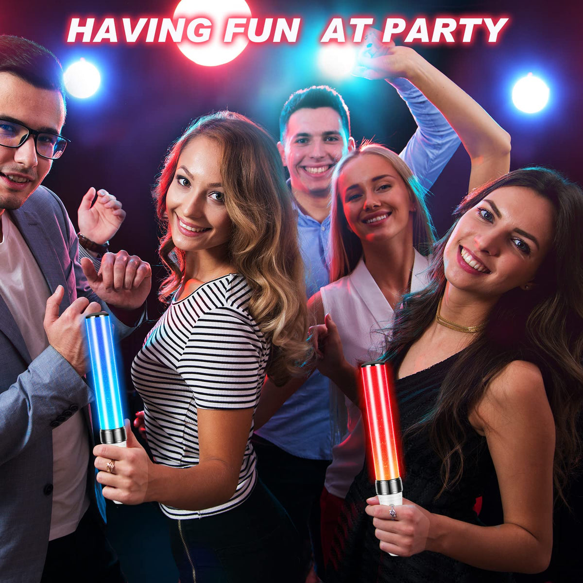 Lewtemi concert glow sticks in use to energize crowds