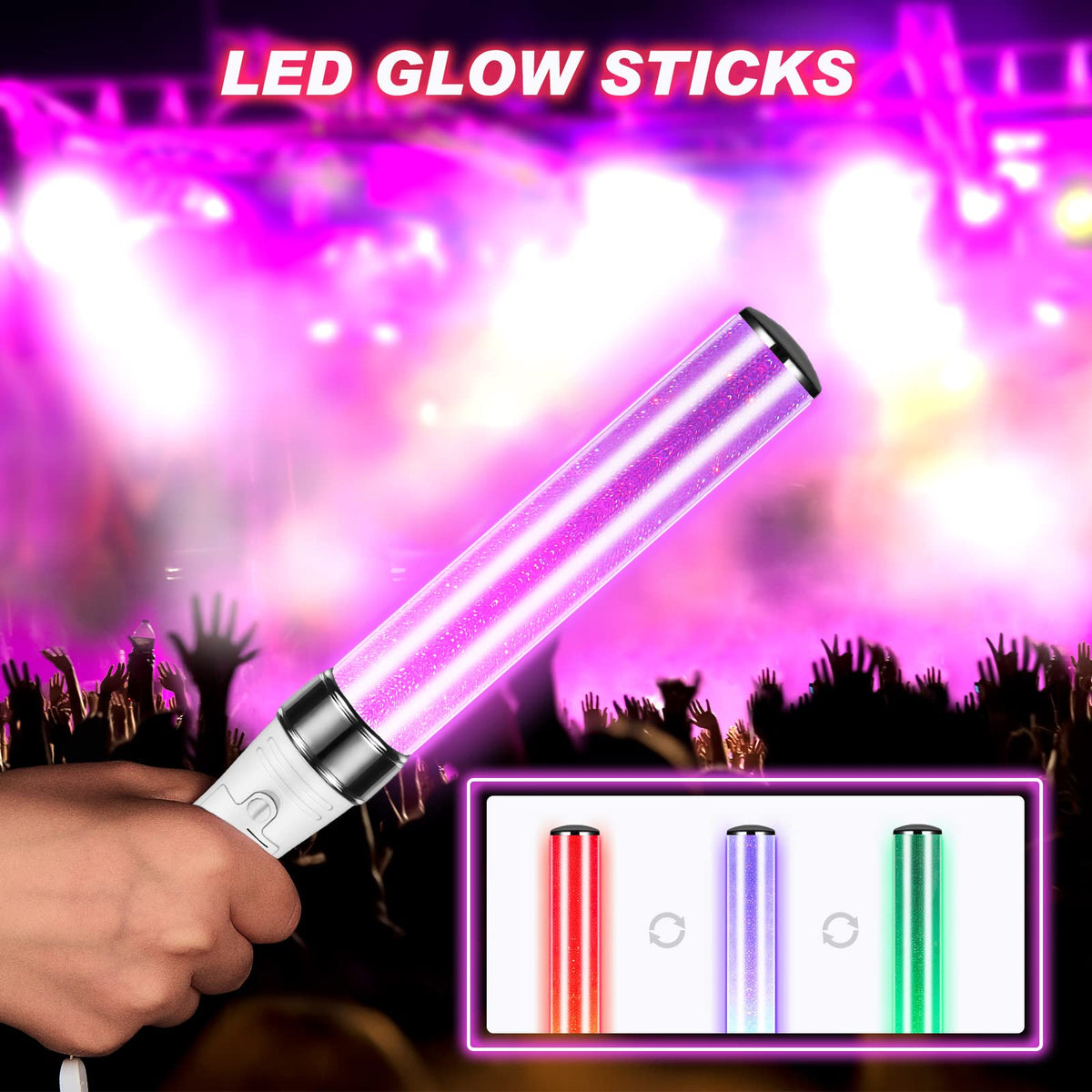 Lewtemi lightstick color-changing mode for dynamic show opportunities