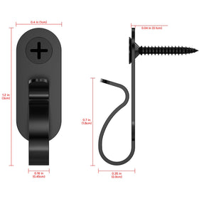 Lewufe outdoor hooks support up to 10 pounds for lightweight decor.