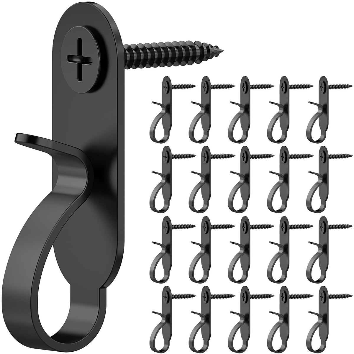 Lewufe stainless steel string light hanger hook for outdoor use, sturdy and rust-resistant.